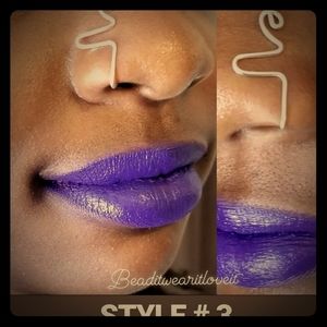 Faux Nose Ring, Gold Nose Cuff, Style # 3